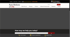 Desktop Screenshot of keckmedicine.org